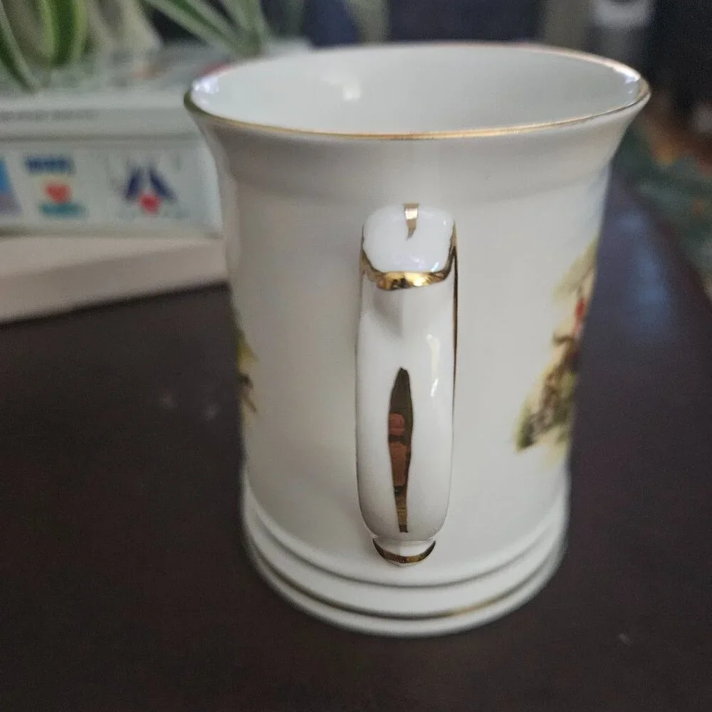 vintage royal windsor equestrian fox hunt tankard mark in gold made in England - Picture 3 of 5